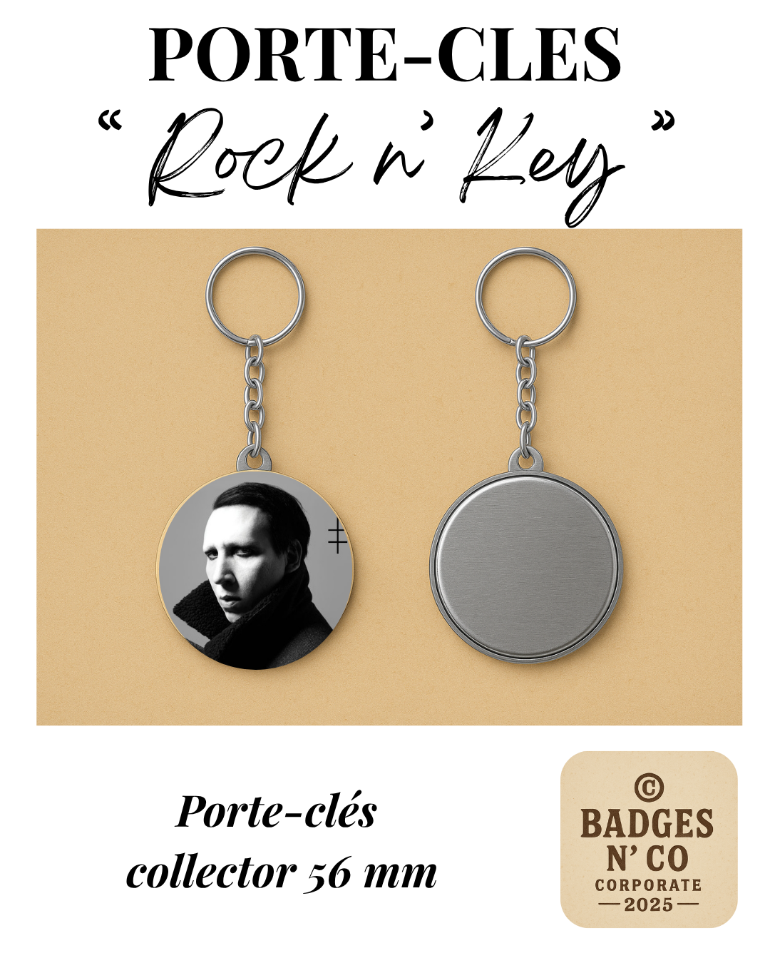 Marilyn Manson – Le porte-clés Rock and Keys, provocation et esthétique sombre