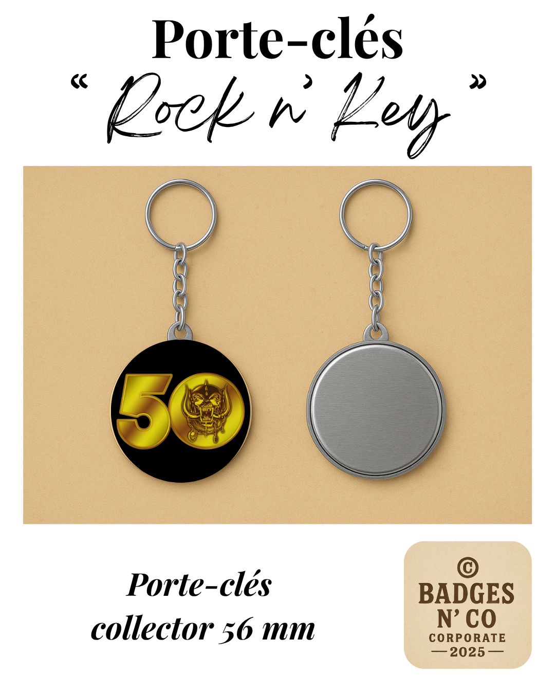 ⚡ Motörhead – Le porte-clés d’une légende du rock sans compromis