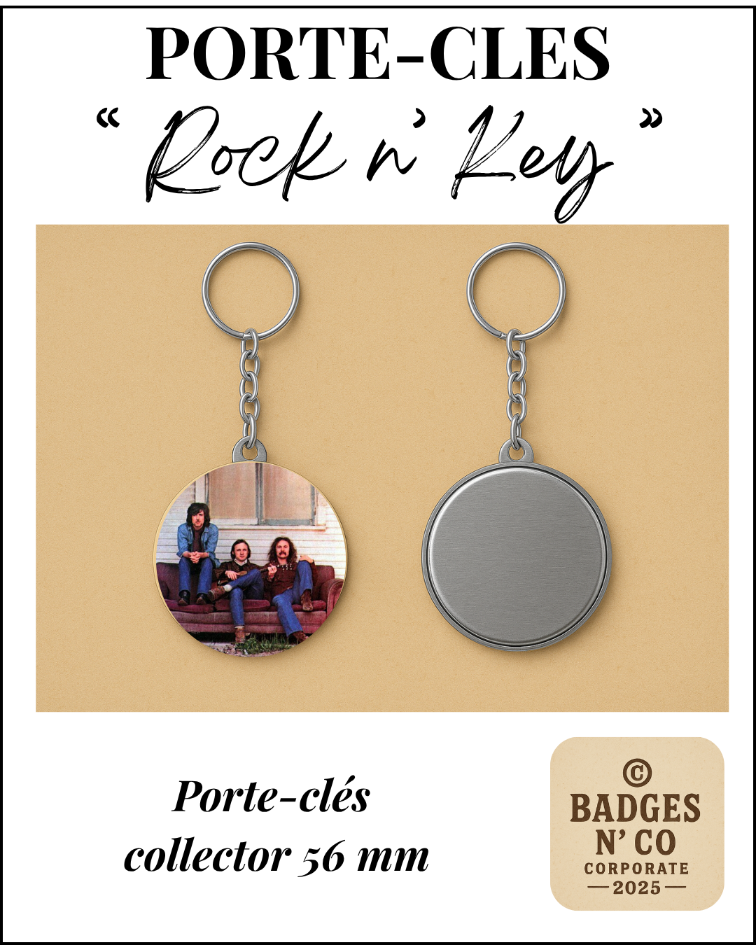 🔑 Porte-clés - Crosby, Stills &amp; Nash - Crosby, Stills &amp; Nash