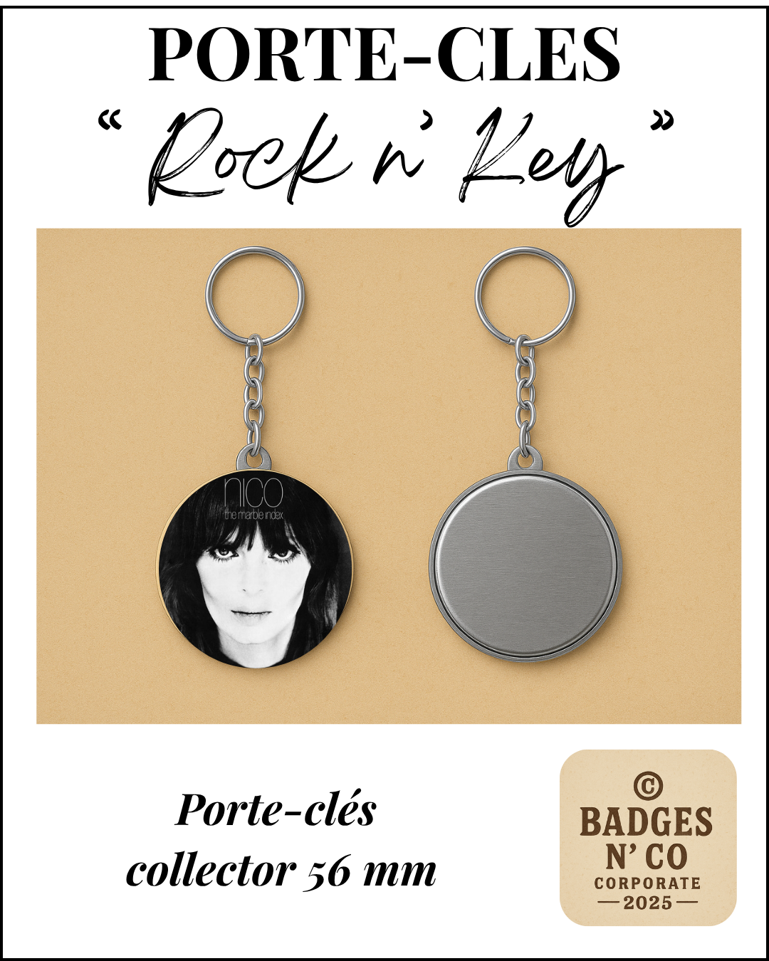 🔑 Porte-clés - Nico - The Marble Index
