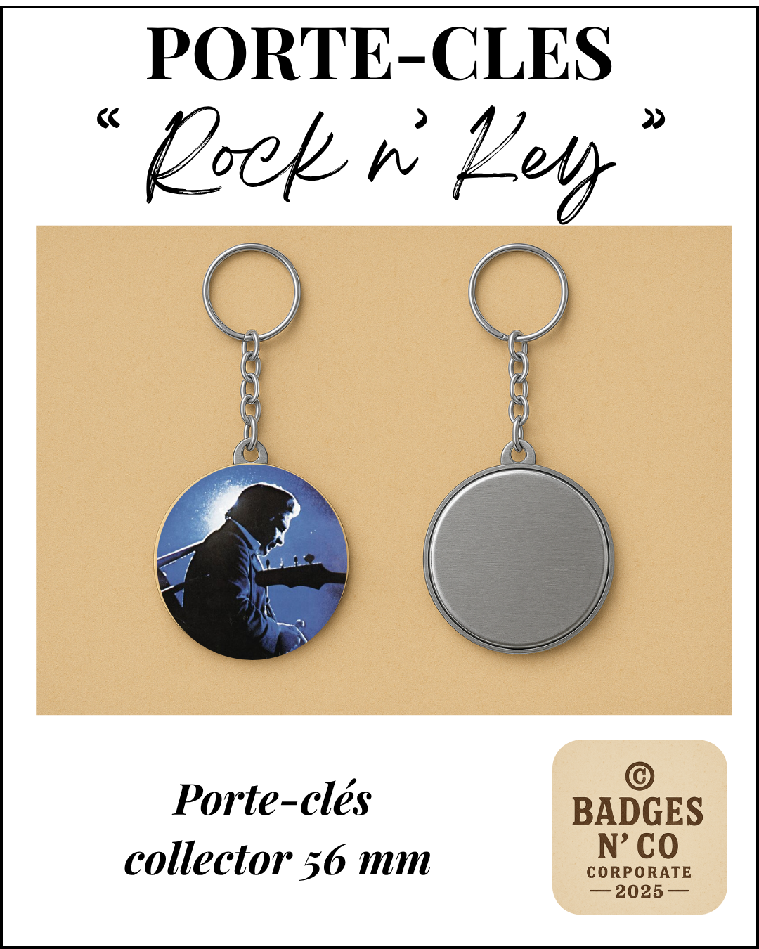 🔑 Porte-clés - Johnny Cash - At San Quentin