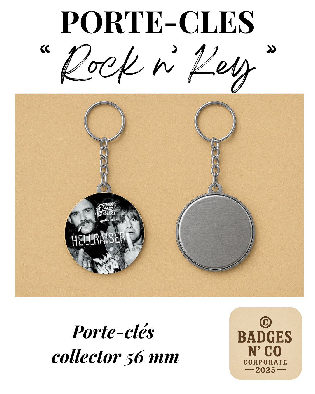 Lemmy &amp; Ozzy – ⚡ Le porte-clés Rock and Keys, deux légendes, une seule loi : le rock 🔥