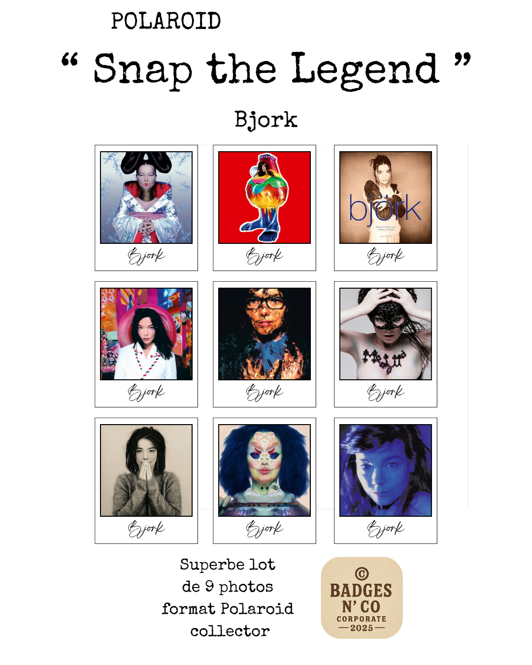 🌀 Snap the Legend – Björk : 9 polaroids pour un univers avant-gardiste 📸