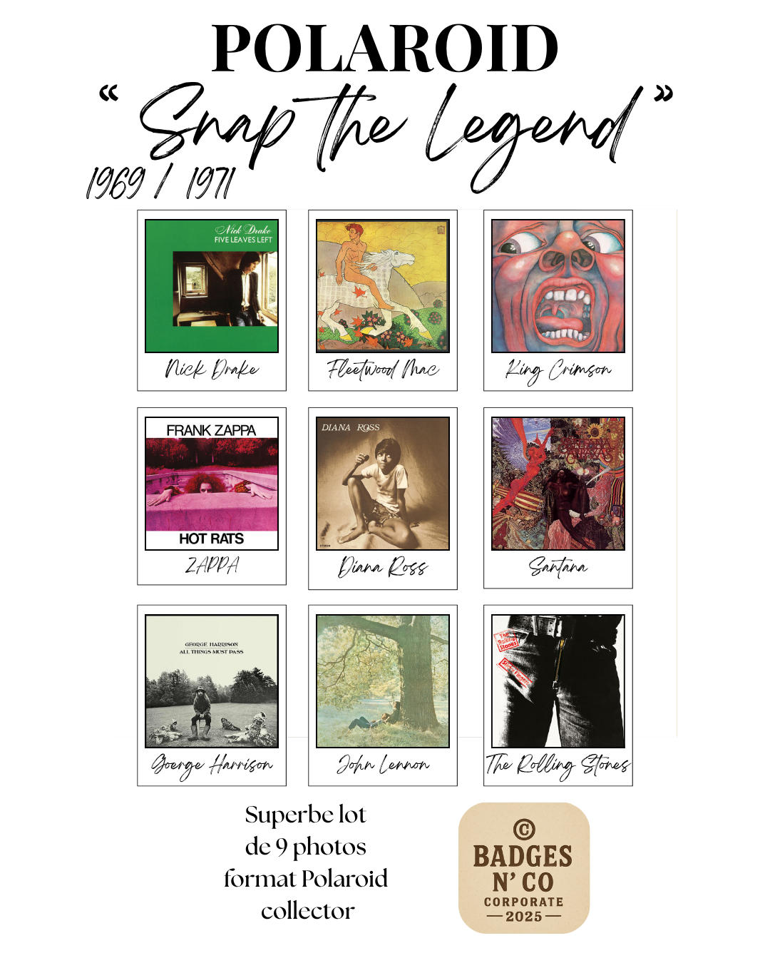 🎶 Snap the Legend – 1969 / 1971 : L'aube des 70's en pochettes cultes 📸