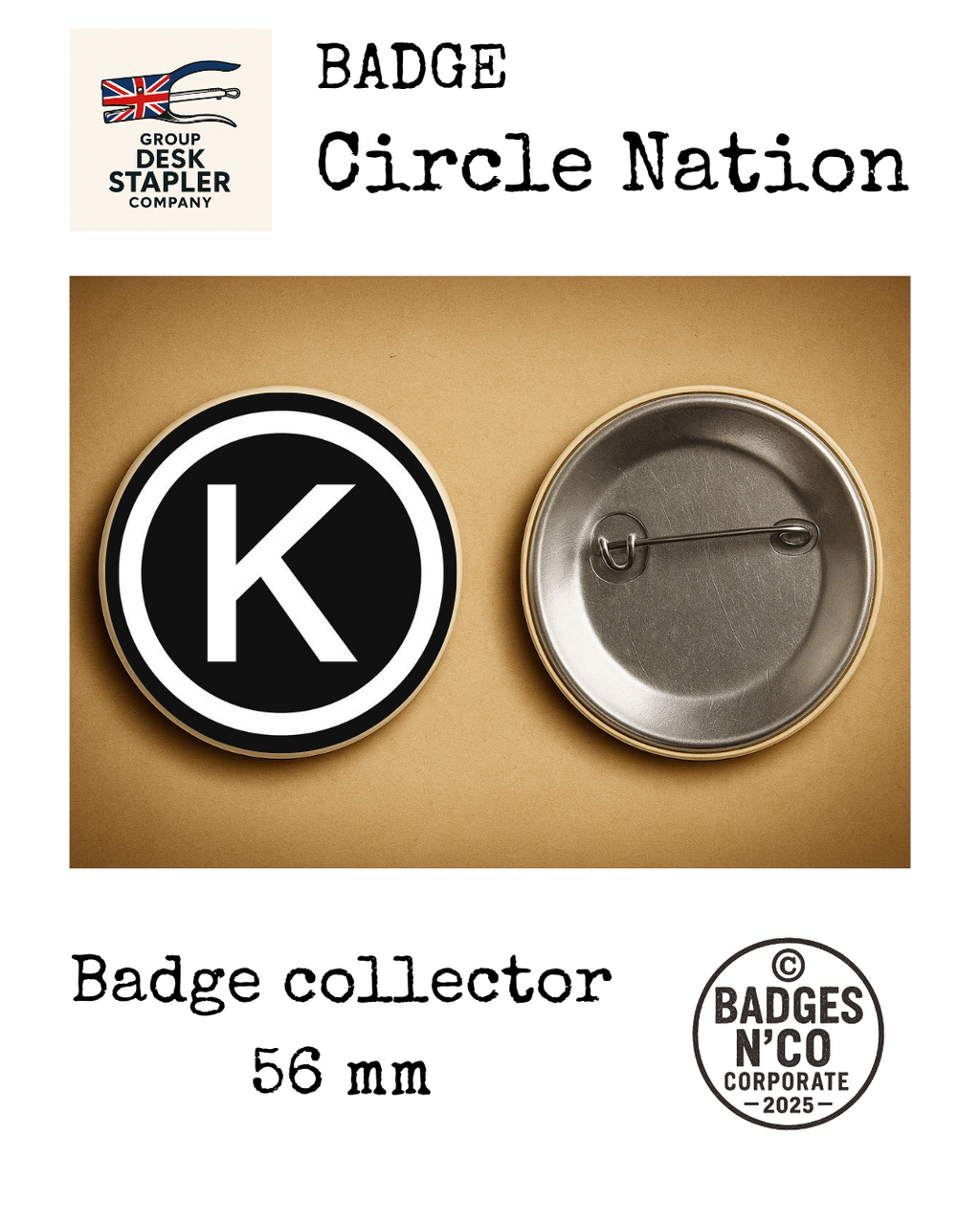 Kyo – badge 56 mm : L’empreinte sensible du rock français gravée en refrains générationnels