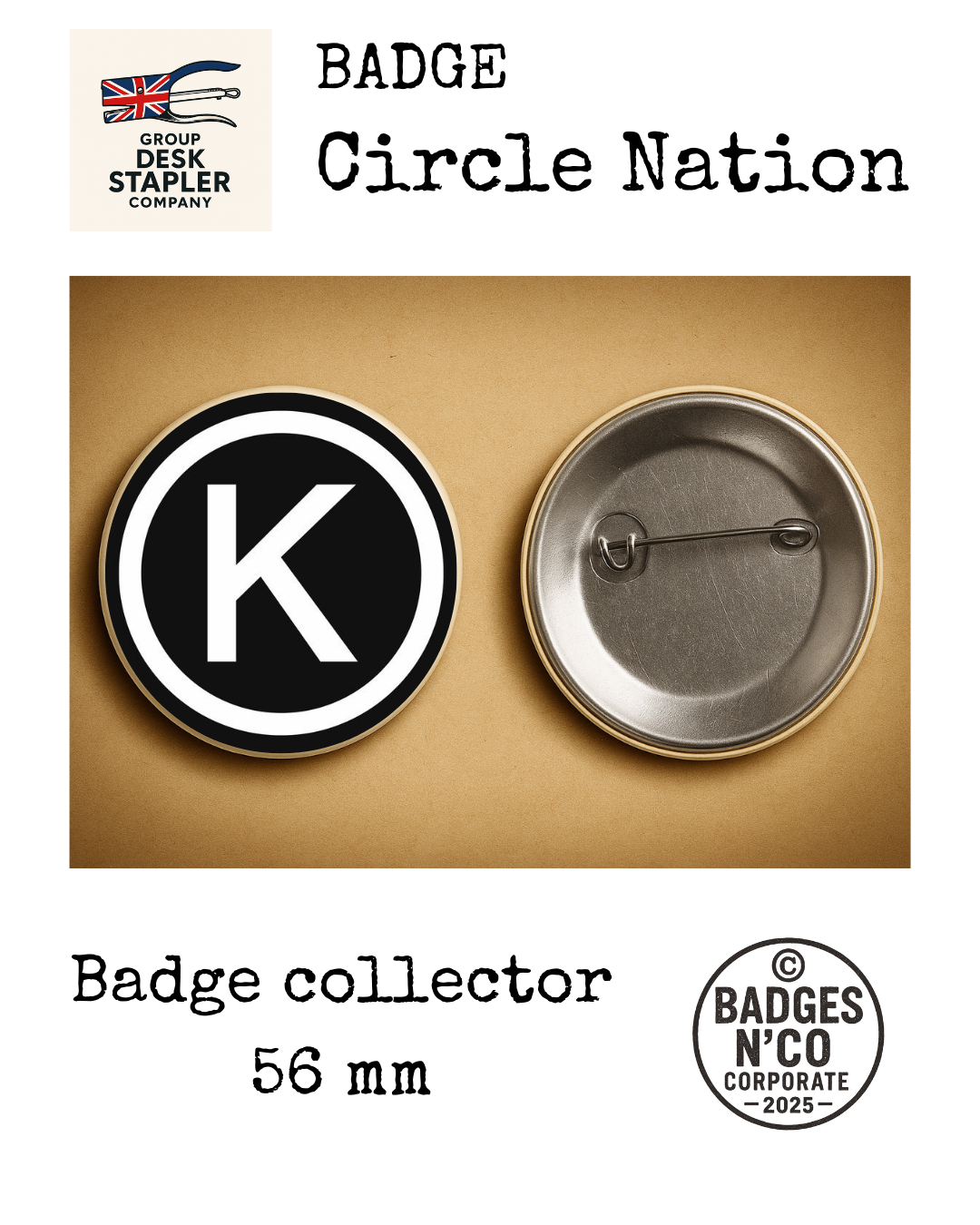 Kyo – badge 56 mm : L’empreinte sensible du rock français gravée en refrains générationnels