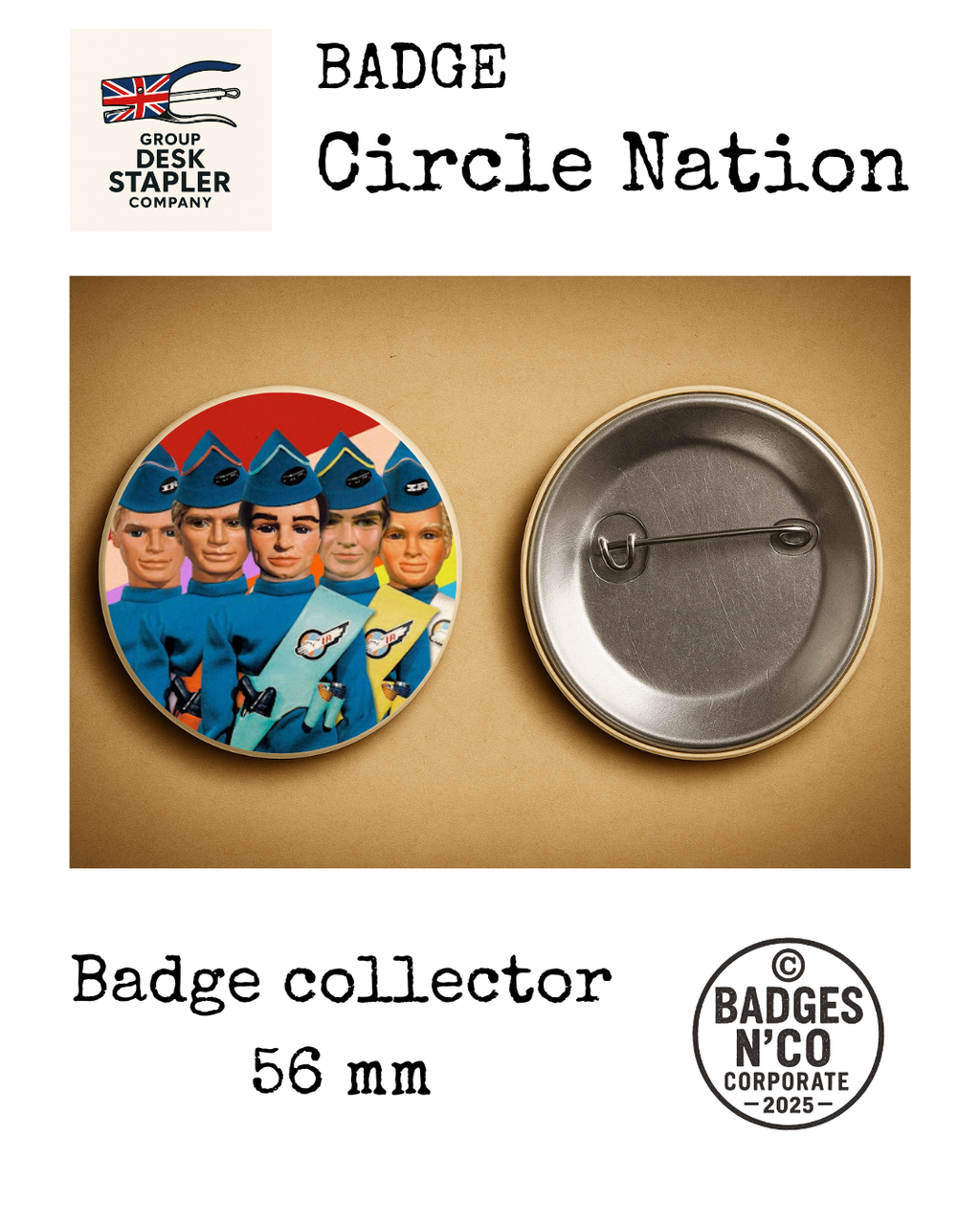 Badge Les Sentinelles de l’air Circle Nation collector 56 mm