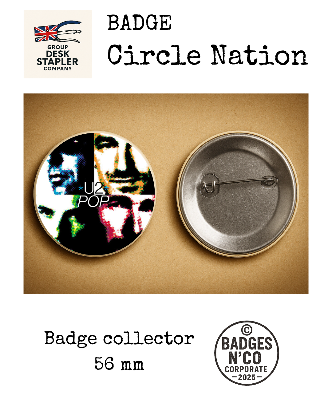 Badge U2 Circle Nation collector