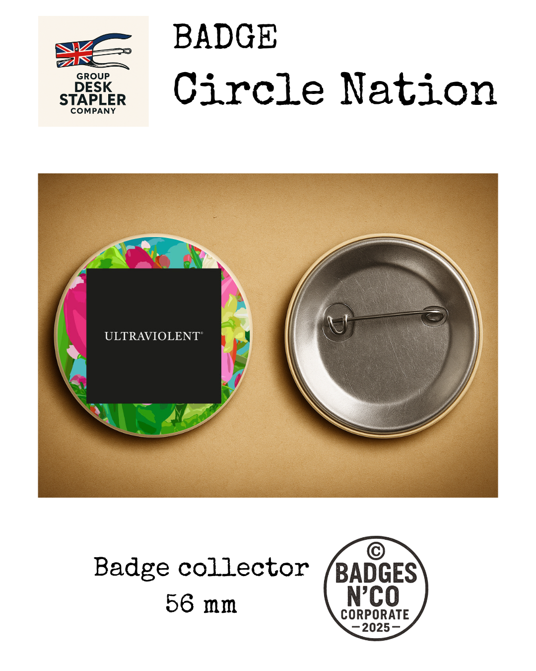 Badge Kyo 56 mm nouvel album pop rock française collector design musical