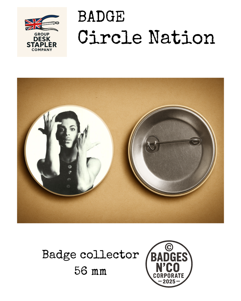 Prince Badge 56 mm Circle Nation Collector (Copie)