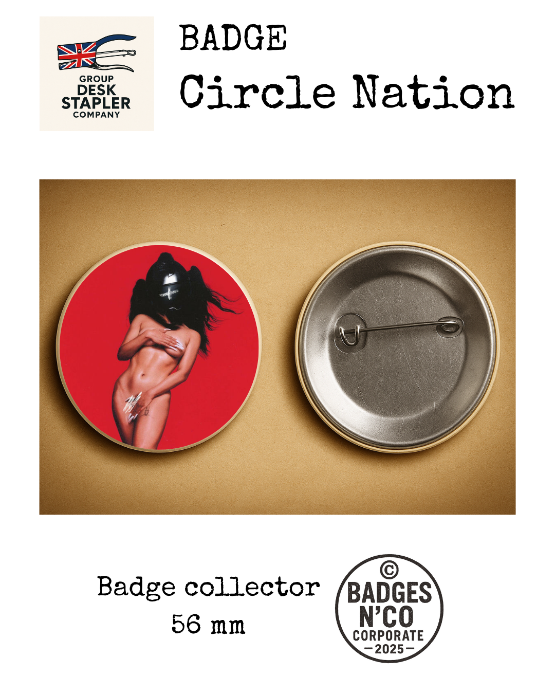 Badge Rosalía 56 mm pop latine flamenco urbain collector design musical (Copie)