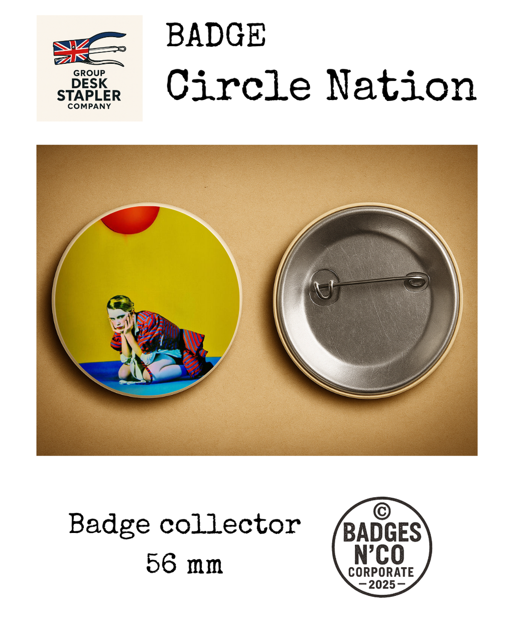 Badge Zaho de Sagazan Circle Nation collector 56 mm