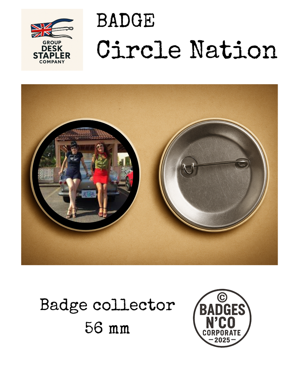 Badge The No Talent Circle Nation collector 56 mm