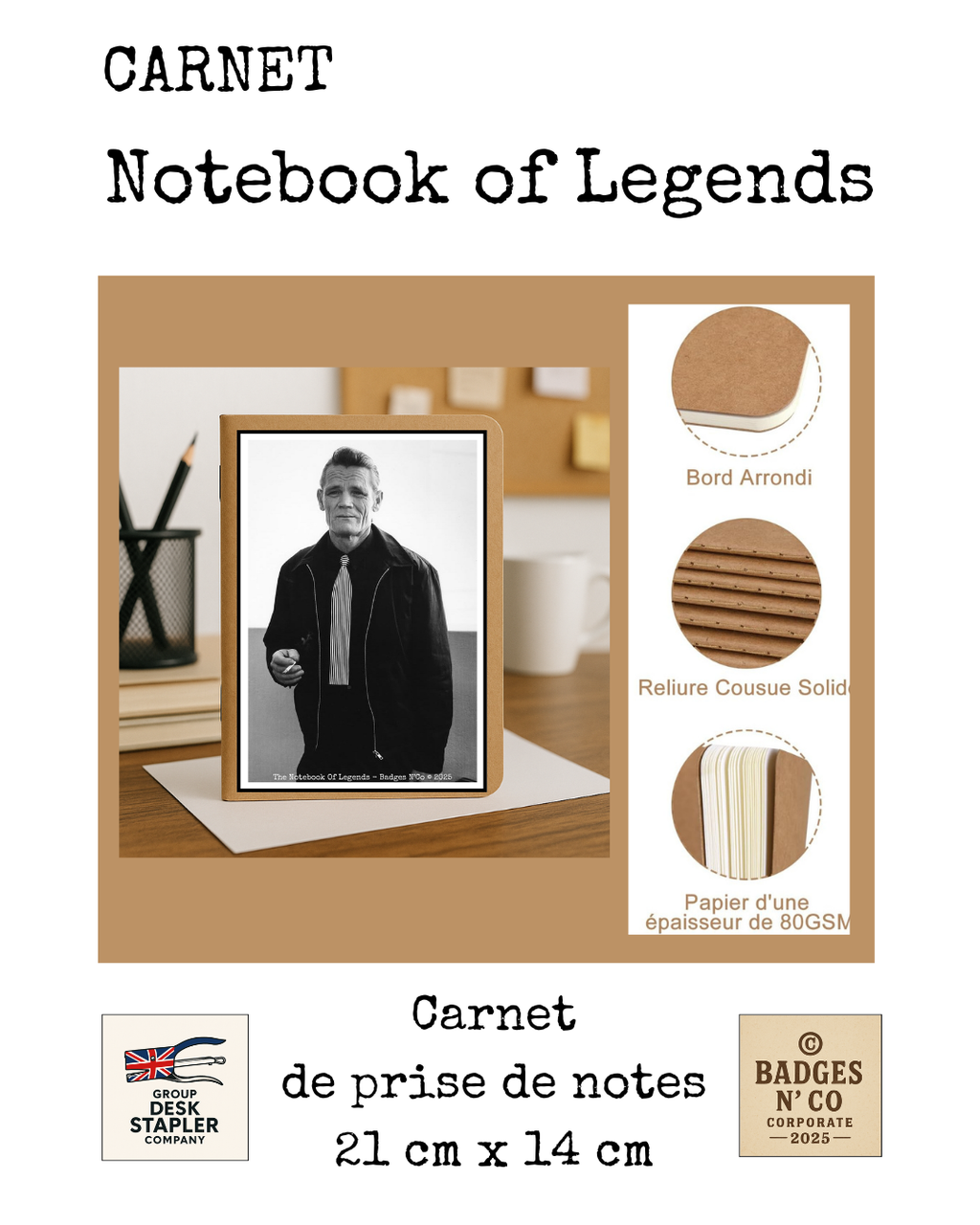 Chet Baker – carnet Notebook of Legend