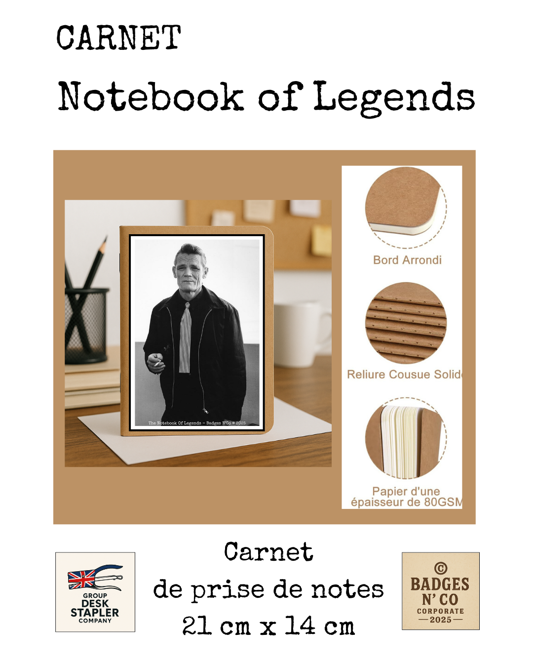 Chet Baker – carnet Notebook of Legend