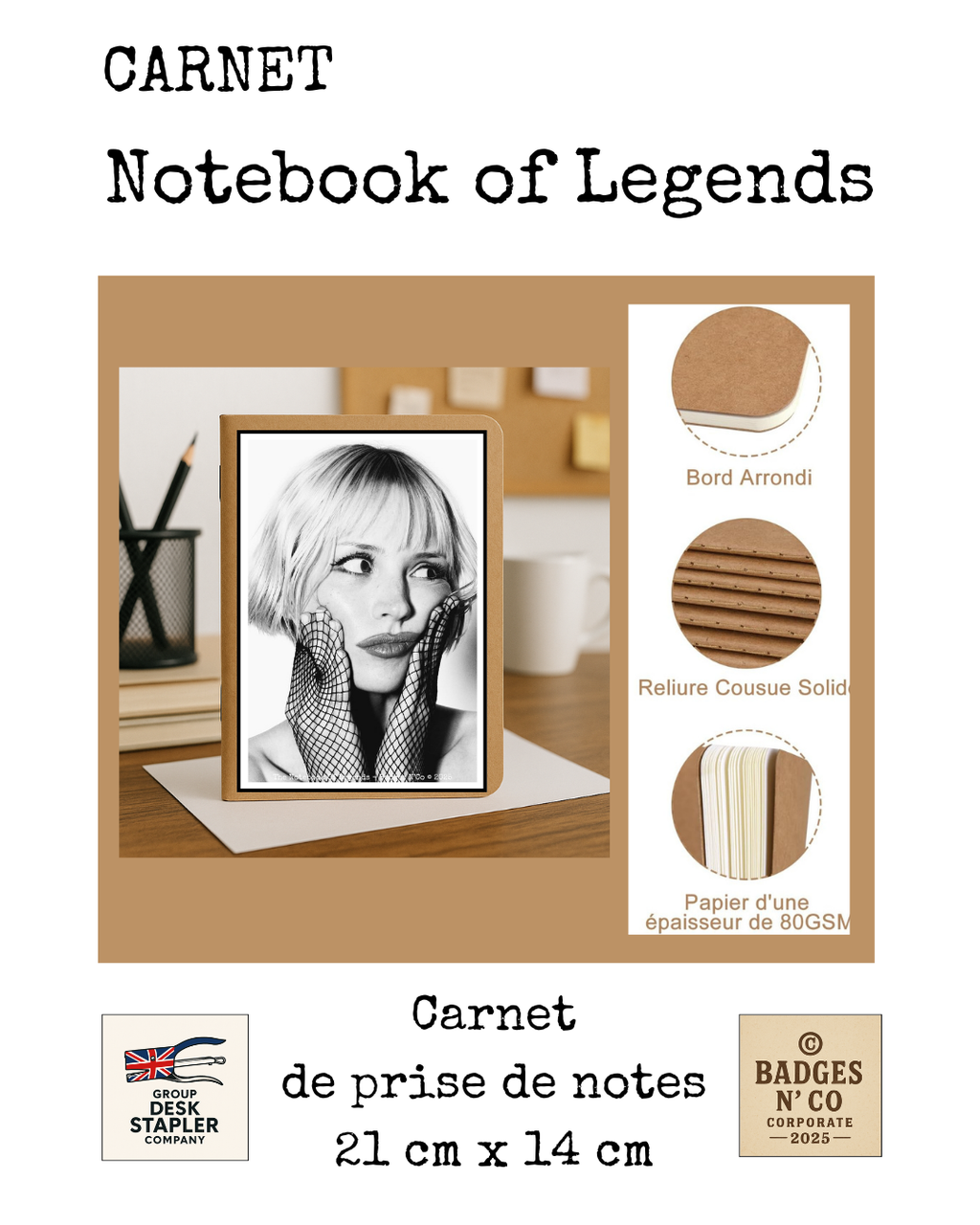 Angèle – carnet Notebook of Legend