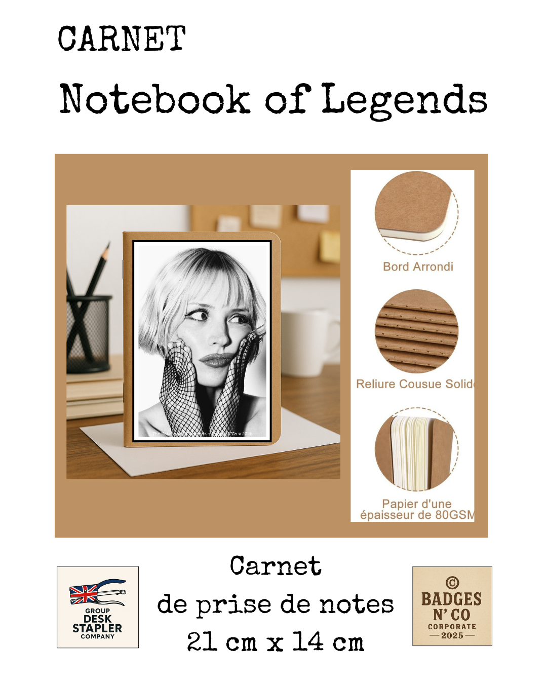 Angèle – carnet Notebook of Legend