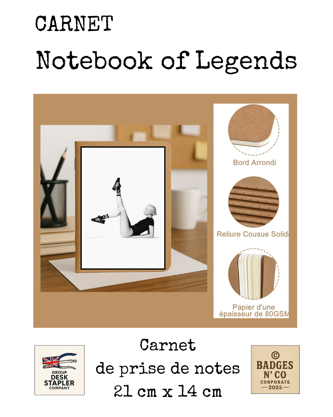 Angèle – carnet Notebook of Legend (Copie)