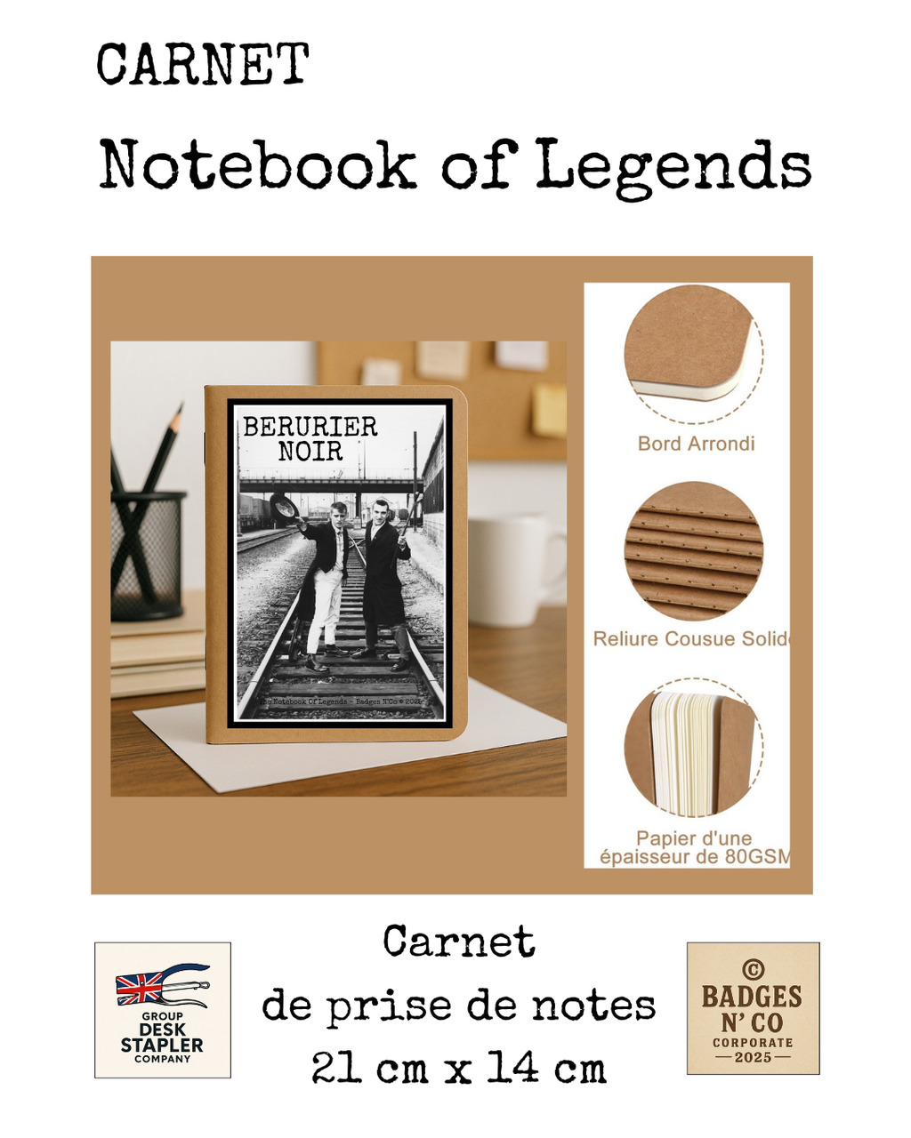 Bérurier Noir – carnet Notebook of Legend