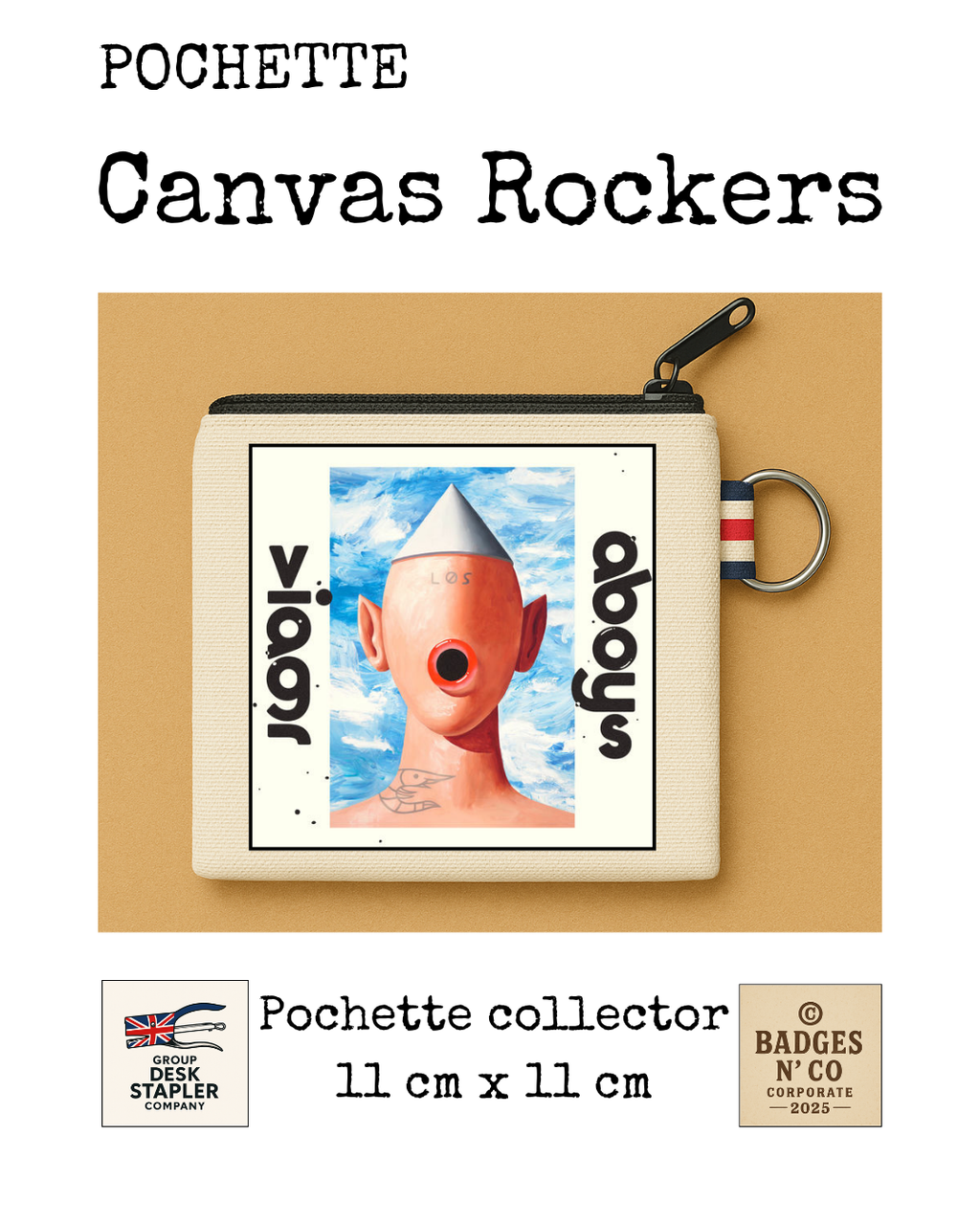 Pochette Viagra Boys Canvas Rocker collector 11x11 cm
