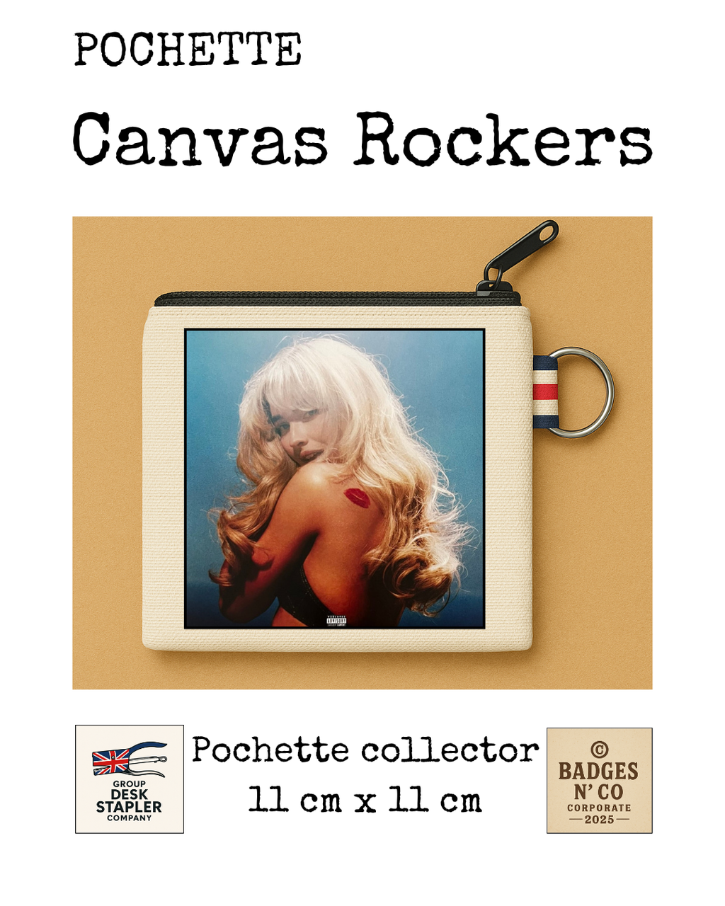 Pochette Sabrina Carpenter Canvas Rocker collector 11x11 cm