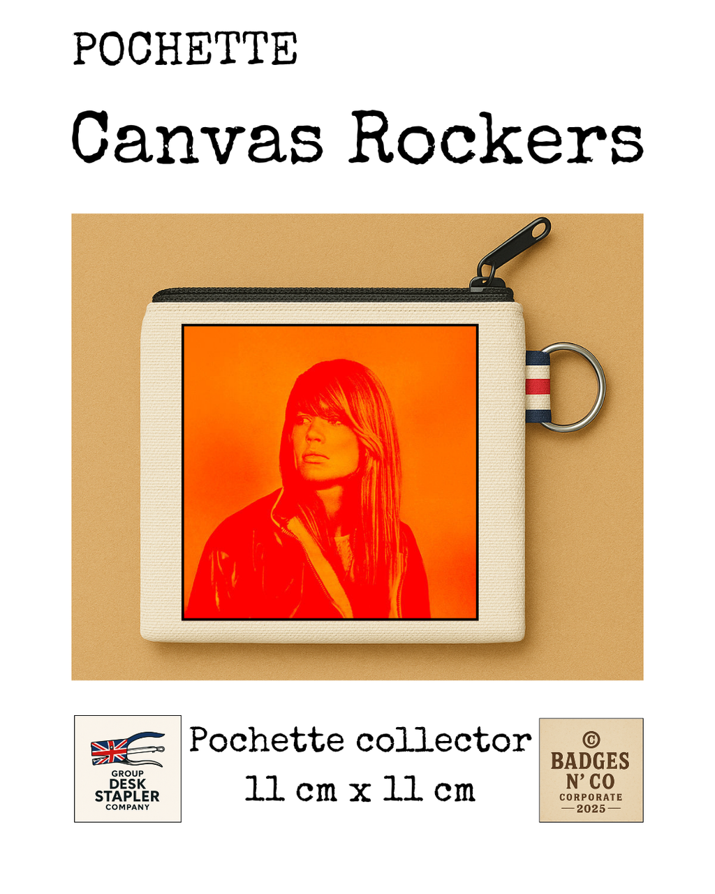 Pochette Françoise Hardy 11x11 cm chanson française vintage collector design musical