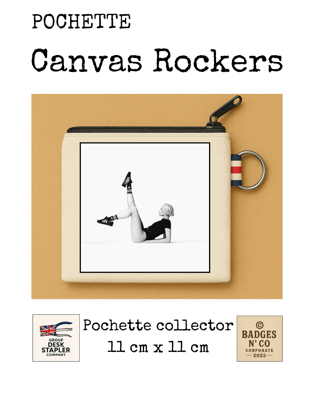 Angèle – Pochette 11x11 cm – Canvas Rockers Collection (Copie)