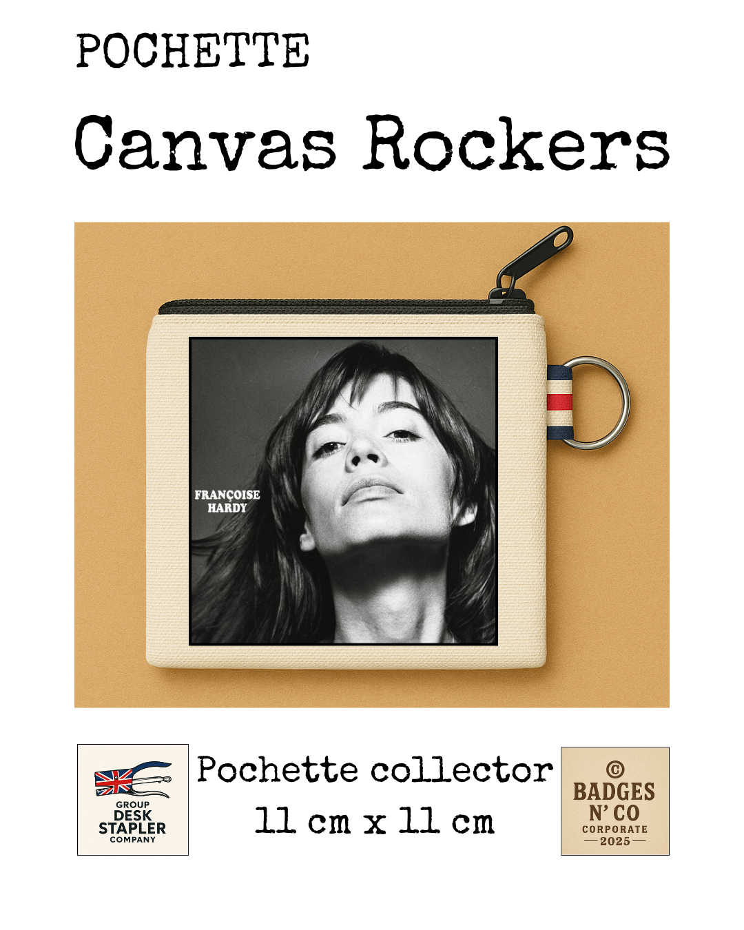 Pochette Françoise Hardy 11x11 cm chanson française vintage collector design musical