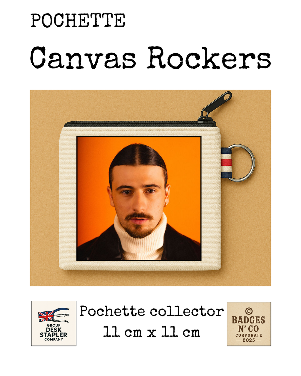 Pochette Pierre Garnier 11x11 cm pop française moderne collector design musical