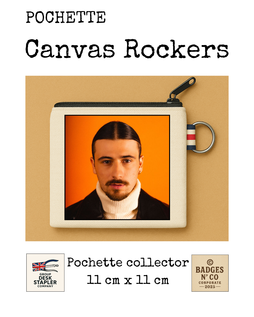 Pochette Pierre Garnier 11x11 cm pop française moderne collector design musical