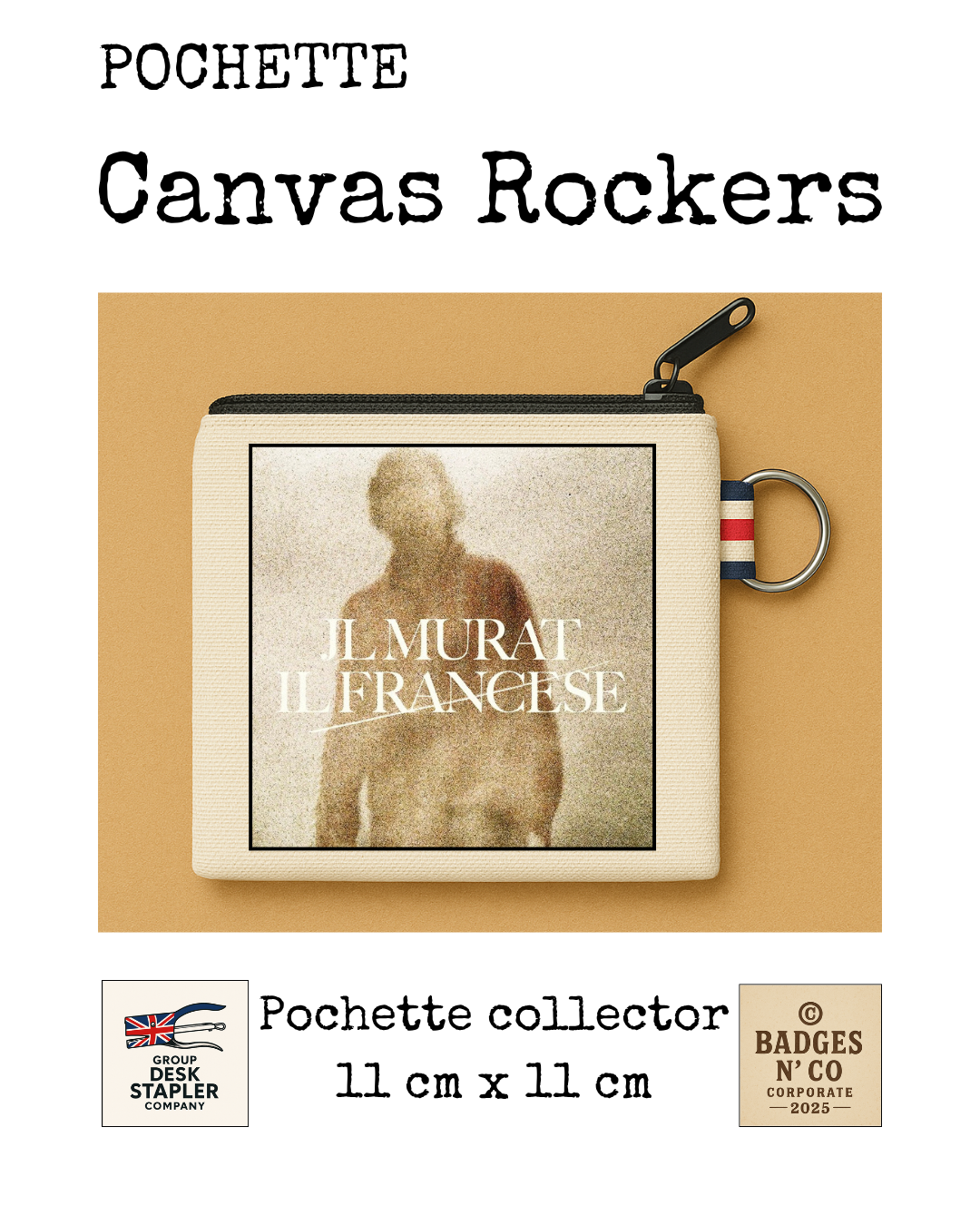 Pochette Jean Louis Murat 11x11 cm chanson française poétique collector