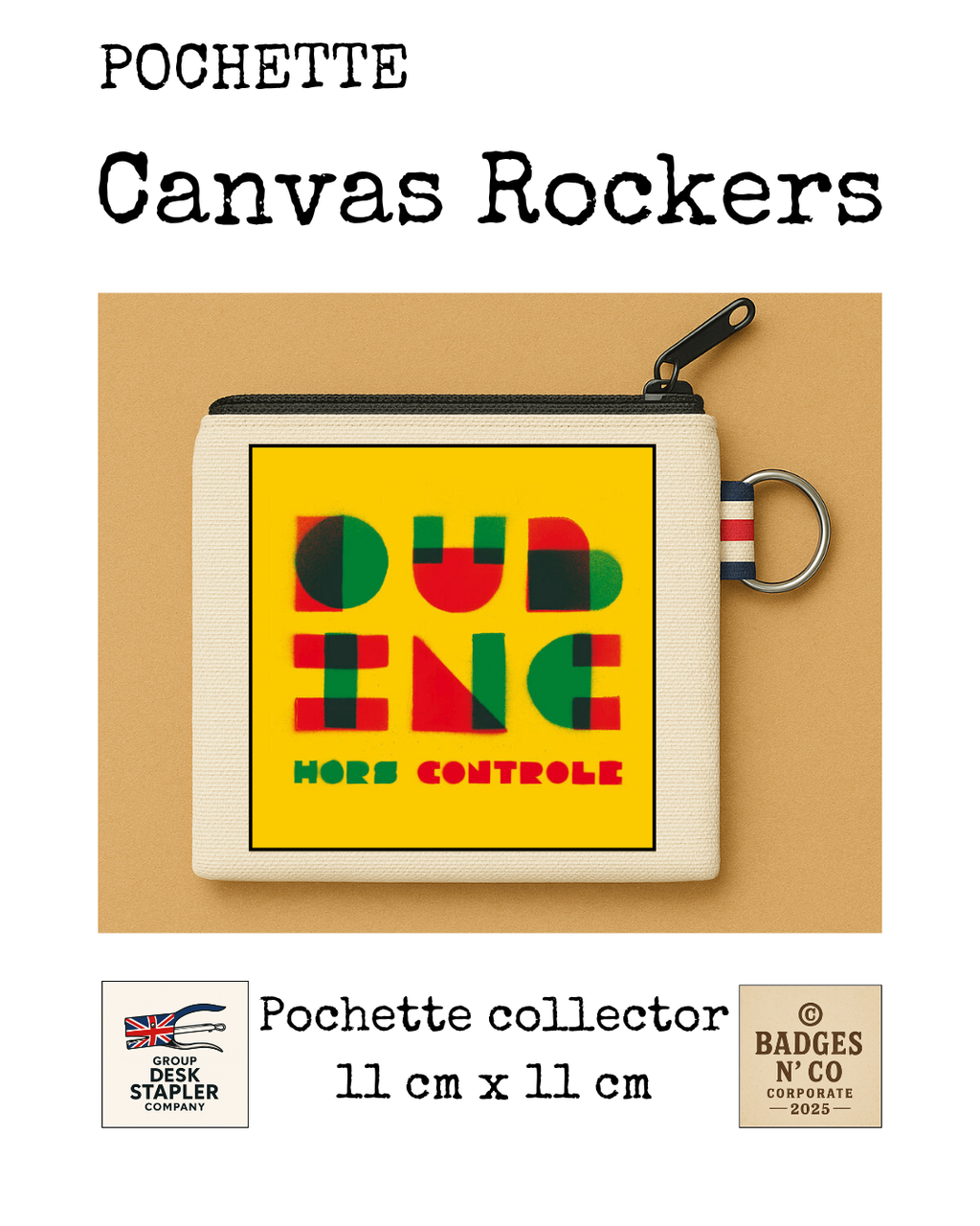 Pochette Dub Inc Hors Contrôle Canvas Rocker collector 11x11 cm