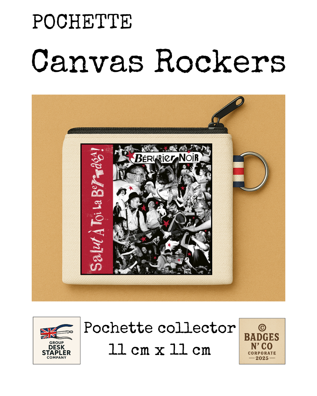 Pochette Berurier Noir Salut à toi la Bertaga 11x11 cm rock alternatif collector