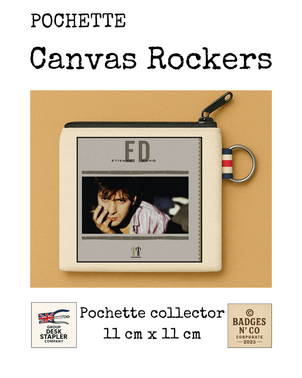 Pochette Étienne Daho 11x11 cm pop française new wave collector design musical
