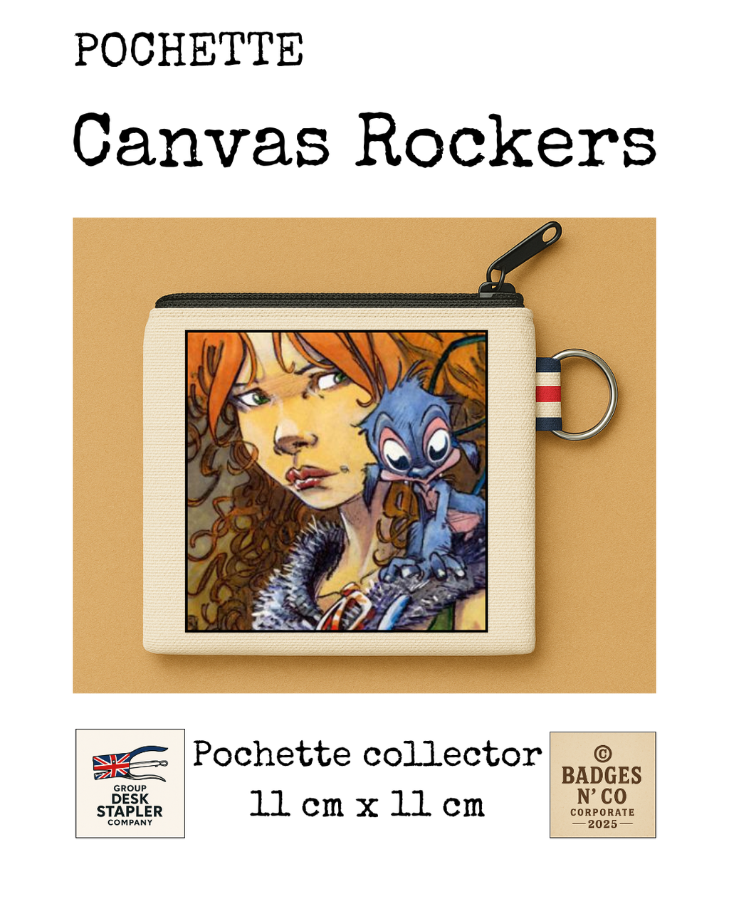 Pochette Pelisse La Quête de l’Oiseau du Temps Canvas Rocker collector 11x11 cm