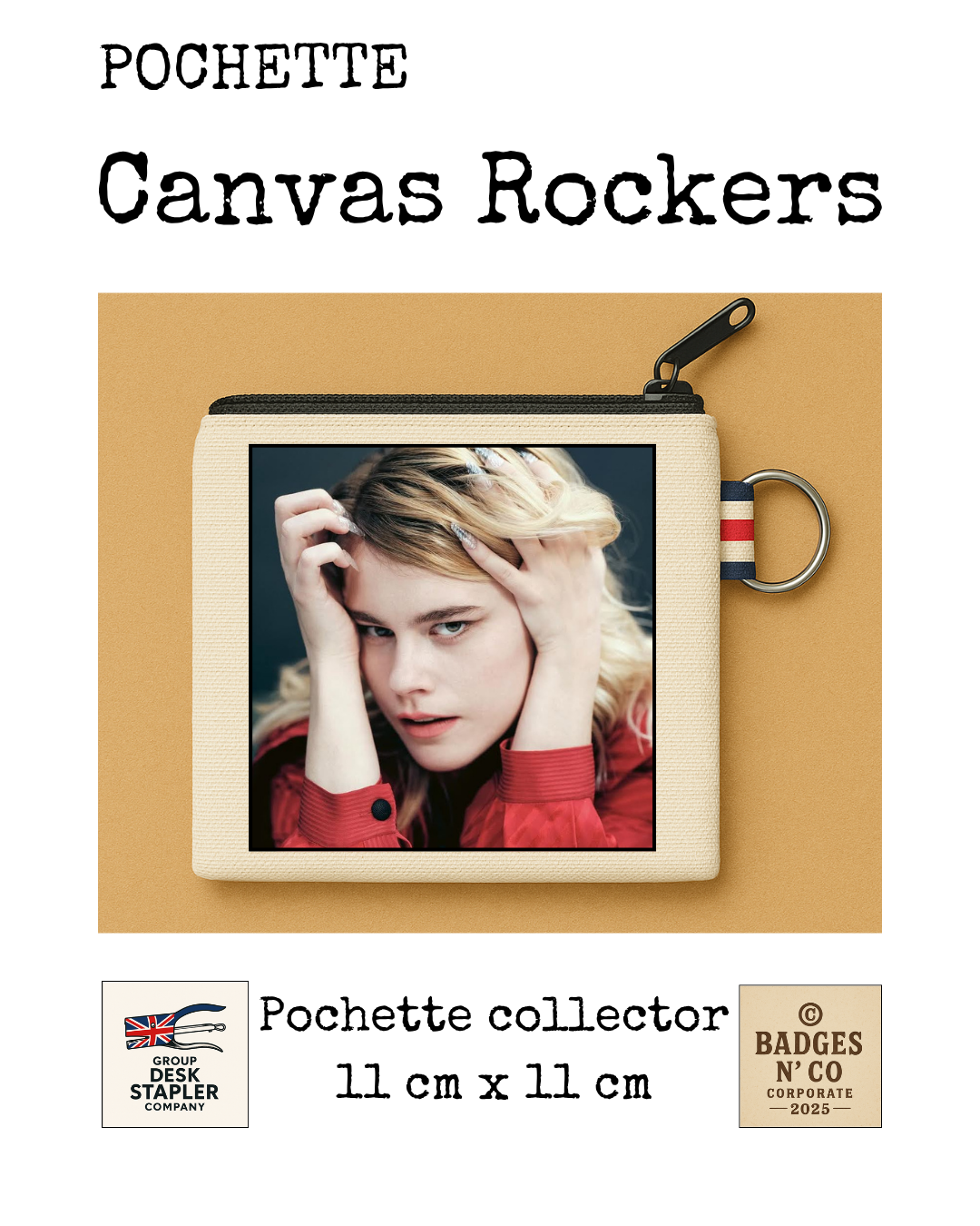 Pochette Zaho de Sagazan Canvas Rocker collector 11x11 cm