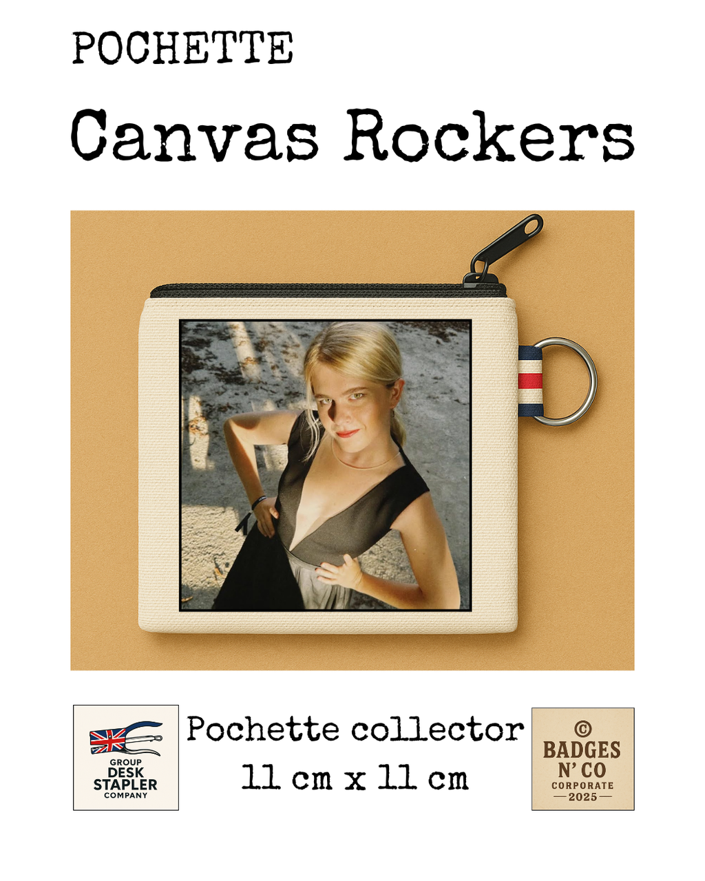 Pochette Zaho de Sagazan Canvas Rocker collector 11x11 cm