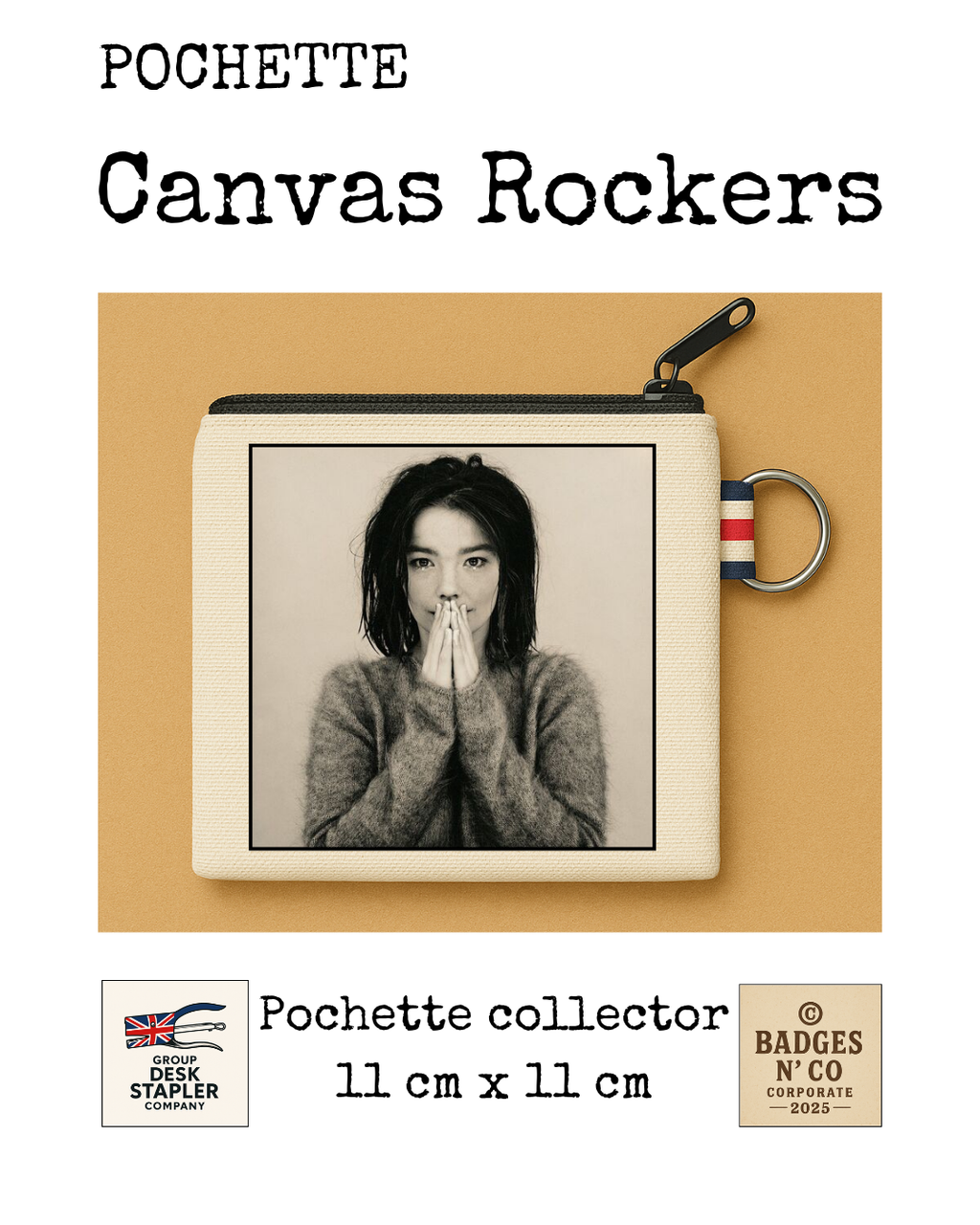 Pochette Björk Canvas Rocker collector 11x11 cm