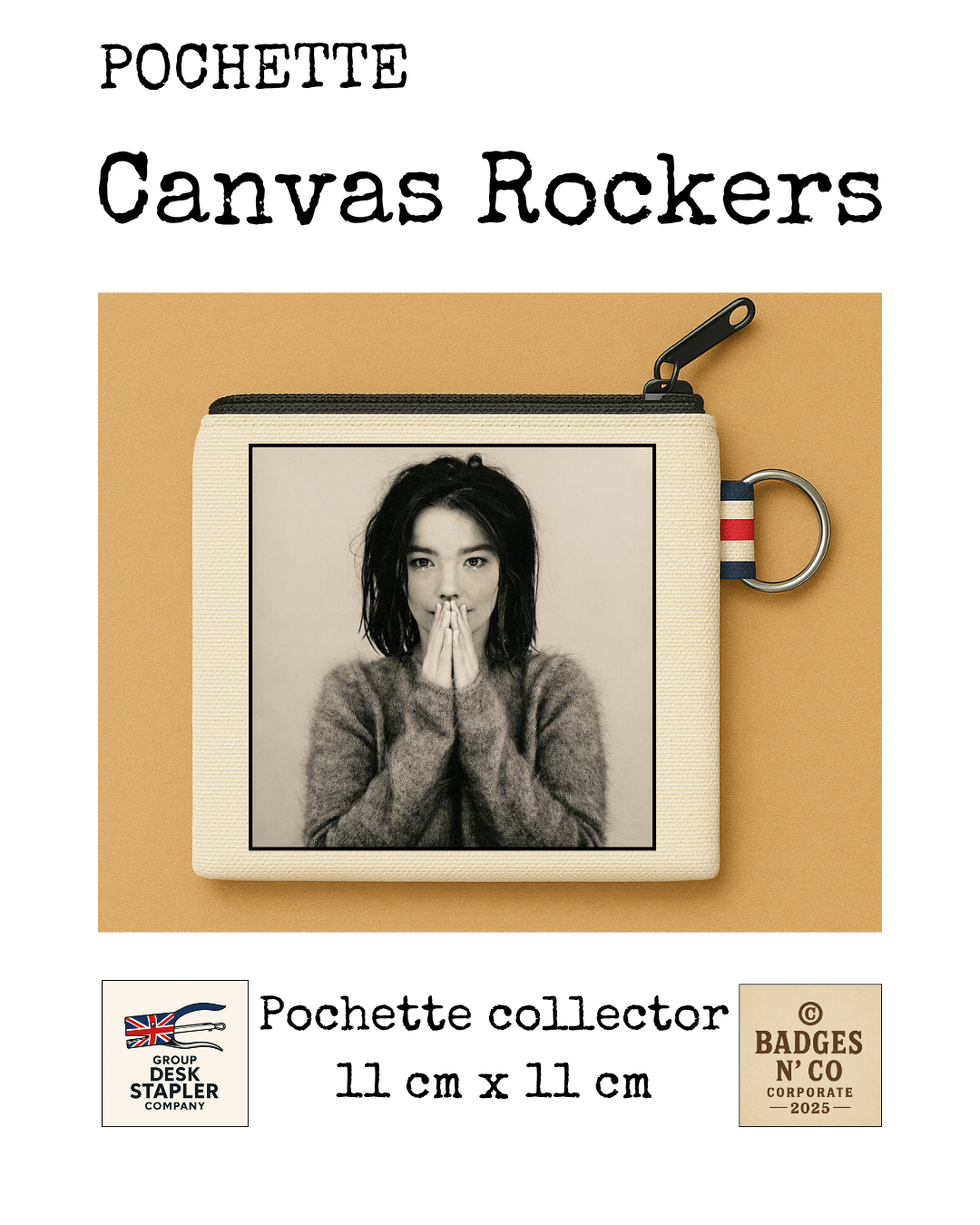Pochette Björk Canvas Rocker collector 11x11 cm