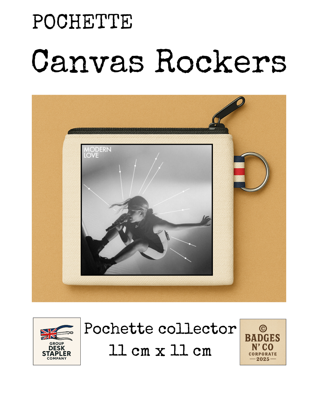 Pochette Zaho de Sagazan Canvas Rocker collector 11x11 cm