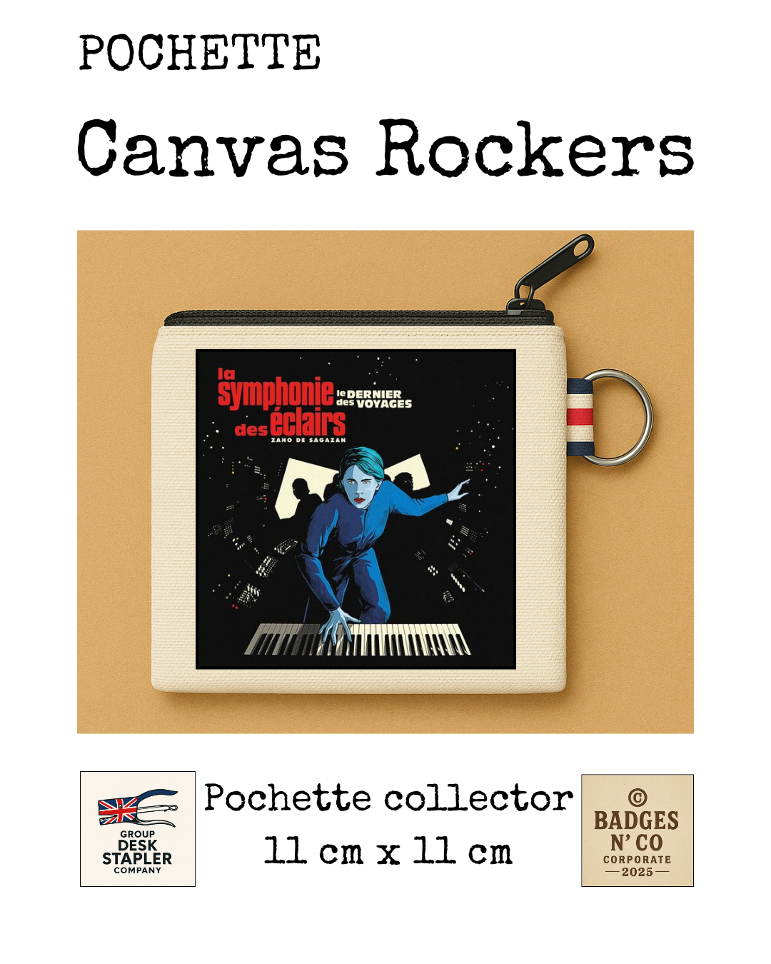 Pochette Zaho de Sagazan Canvas Rocker collector 11x11 cm