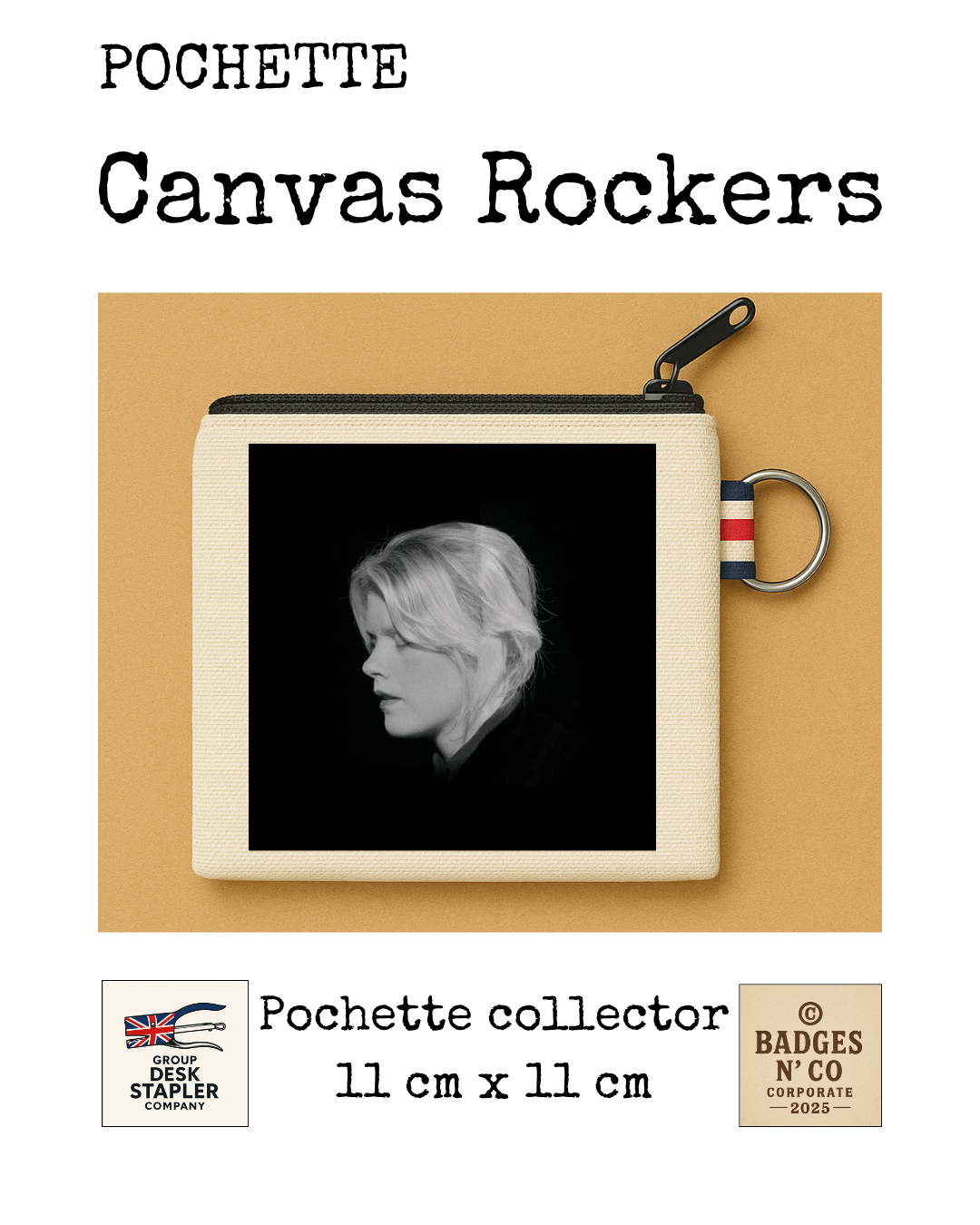 Pochette Zaho de Sagazan Canvas Rocker collector 11x11 cm