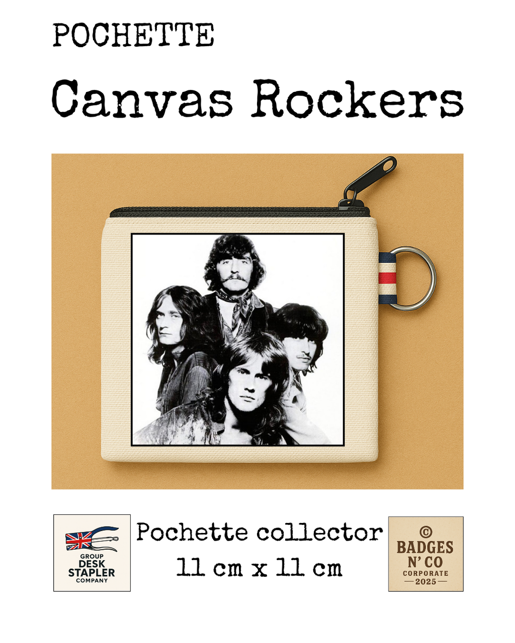 Ten Years After Pochette Canvas Rockers 11x11 cm Collector