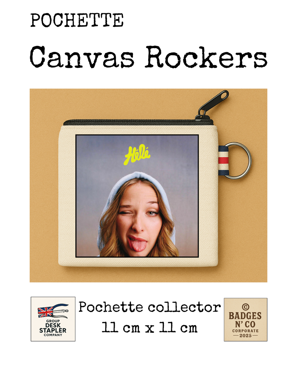 Pochette Héléna Star Academy 11x11 cm pop française moderne collector design musical