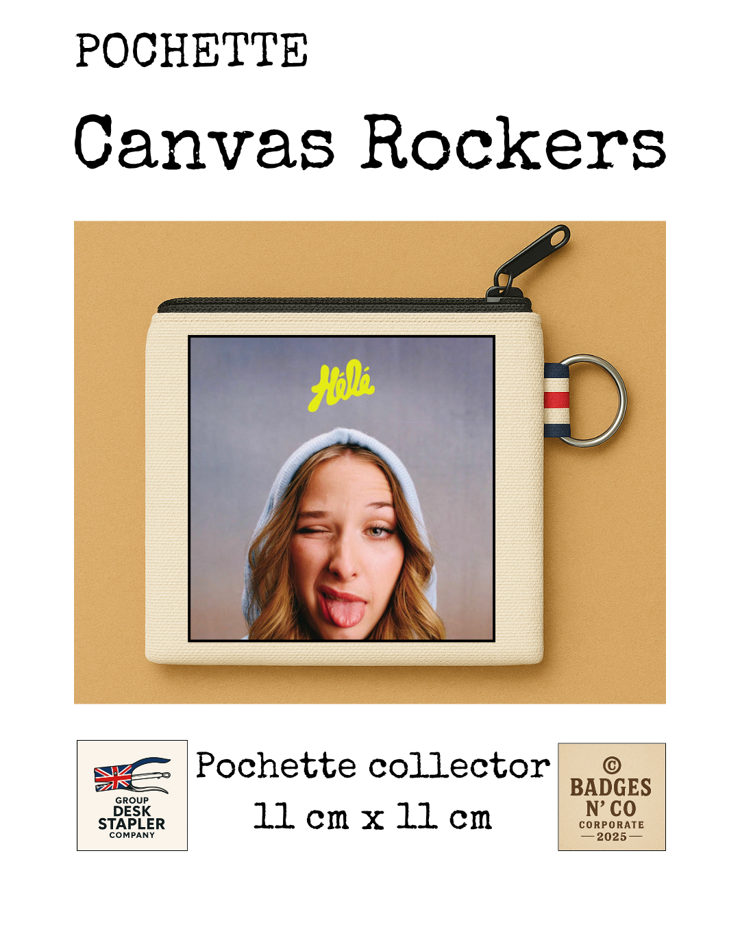 Pochette Héléna Star Academy 11x11 cm pop française moderne collector design musical