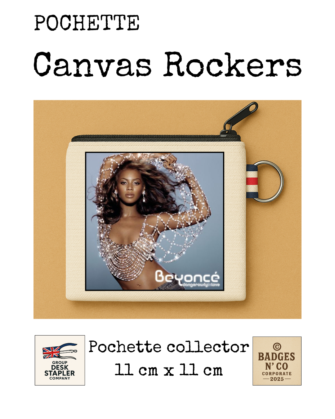 Beyoncé Pochette Canvas Rockers 11x11 cm Collector