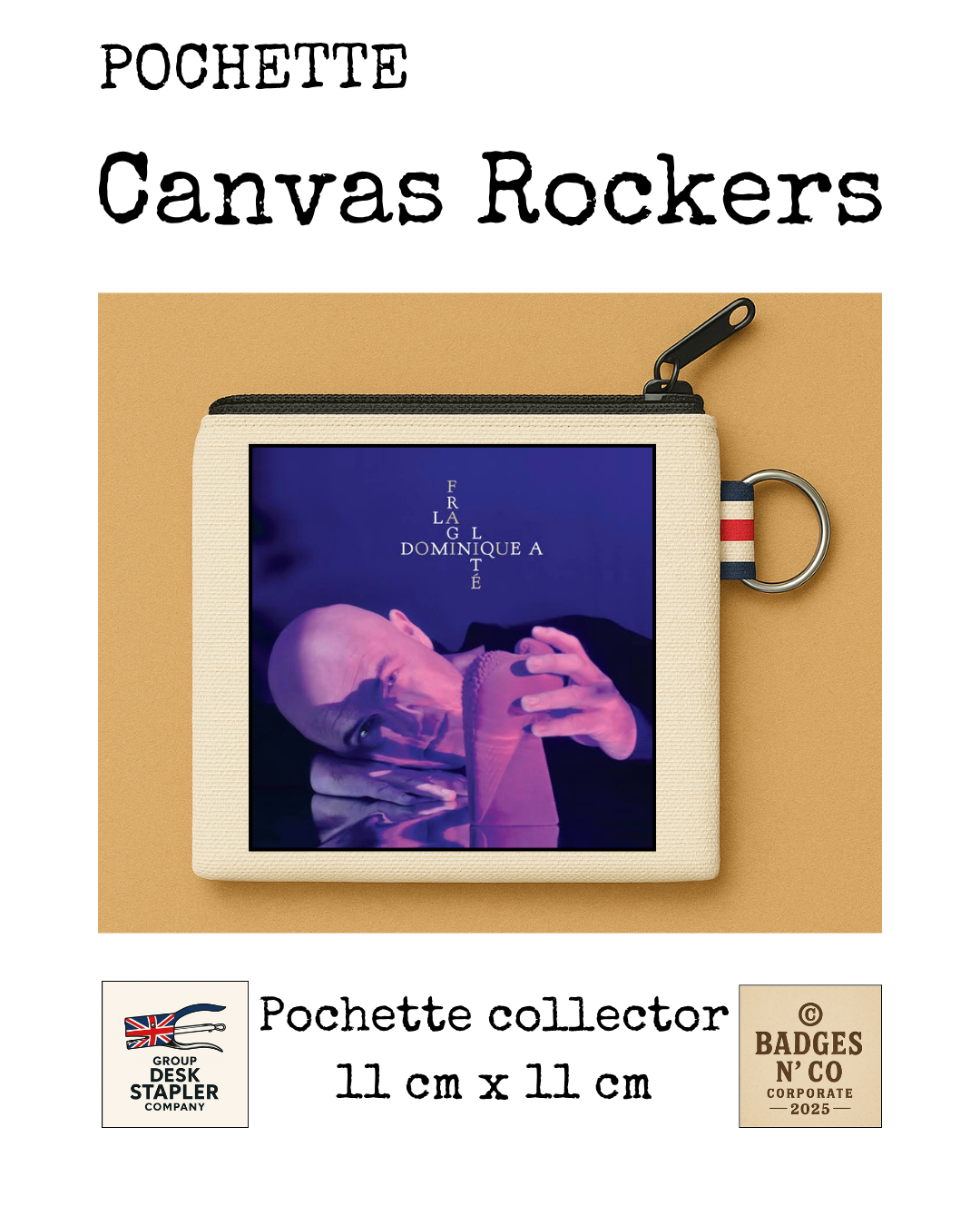 Pochette Dominique A 11x11 cm chanson française rock poétique collector design musical