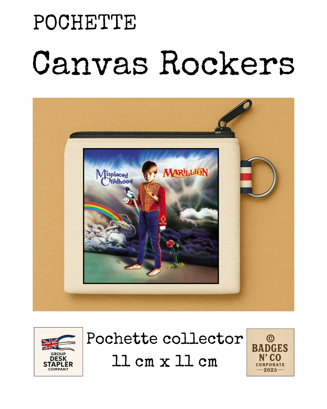 Marillion Pochette Canvas Rockers 11x11 cm Collector