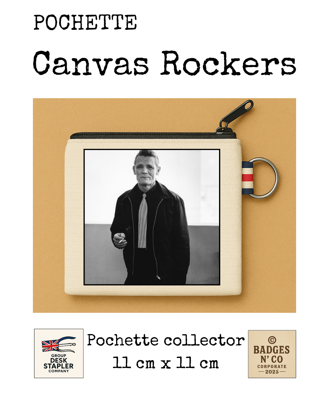 Chet Baker – Pochette 11x11 cm – Canvas Rockers Collection