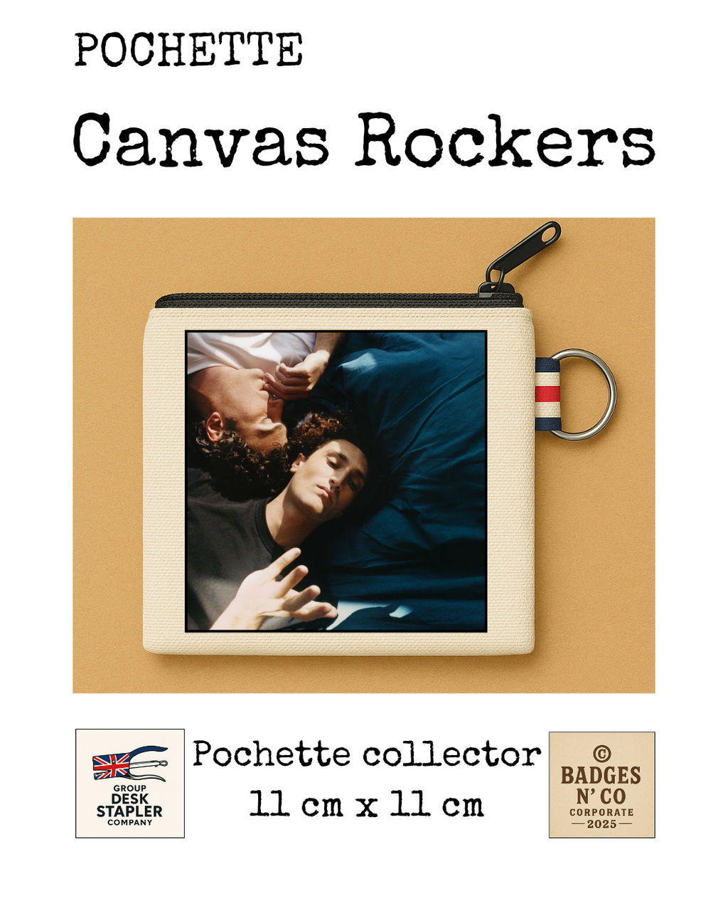 Terrenoire Pochette Canvas Rockers 11x11 cm Collector